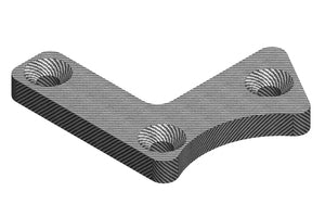 COR00180-235 Team Suspension Arm Stiffener - B, Lower Front Left - Graphite 3mm, Dementor, Kronos, Shogun