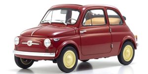 KYO08966R 1/18 Fiat Nuova 500 Diecast Model, Coral Red