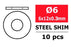 COR3301-060-12-03 Steel Metric Shim - 6x12x0.3mm - 10pcs