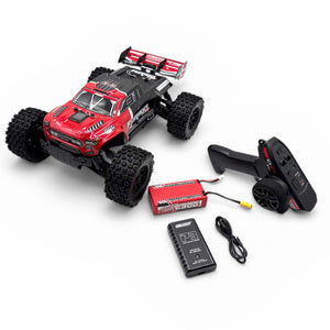 COR00230-R Furago XD 4WD 2S Small Scale, RTR Monster Truck, Red