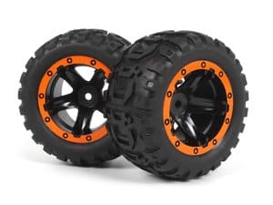 BZN540195 Slyder MT Wheels/Tires Assembled (Black/Orange)