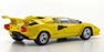 KYO08320Y 1/18 Scale Lamborghini Countach LP5000 Quattrovalvole Yellow Model Diecast Car