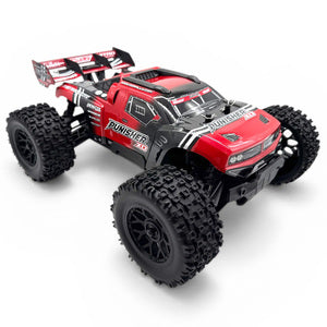 COR00231-R Punisher XD 4WD 2S Small Scale, RTR Monster Truck, Red