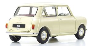 KYO08964W 1/18 Scale Morris Mini Minor Old English White Model Diecast Car