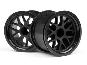 HPI109155 BBS Spoke Wheel, 48X34mm, Black, 14mm Offset, (2pcs)