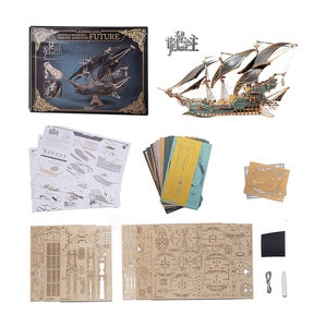 HOWS735 Future Sailing Ship - Green