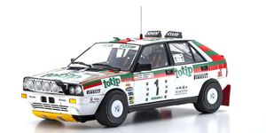 KYO08960C 1/18 Lancia Delta HF 4WD Targa Florio "Team Lancia Totip" 1987 #1, Die Cast Model
