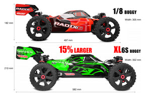 COR00288-G Asuga XLR 6S RTR Racing Buggy- Green, Large Scale