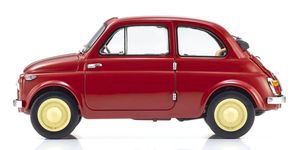 KYO08966R 1/18 Fiat Nuova 500 Diecast Model, Coral Red