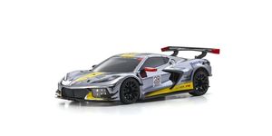 KYO32356CRY Mini-Z RWD MR-04 readyset Chevrolet Corvette C8.R Chrome/Yellow Kyosho America 20th Anniversary