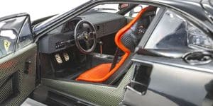 KYO08416BK 1/18 Ferrari F40 Scale Model, Black