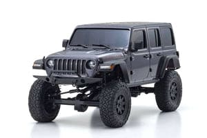 KYO32521GM Mini-Z 4x4 Jeep Wrangler Unlimited Rubicon, Granite Crystal Metallic, Readyset