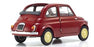 KYO08966R 1/18 Fiat Nuova 500 Diecast Model, Coral Red