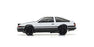 KYO66612 First Mini-Z Trueno AE86 White RC Car