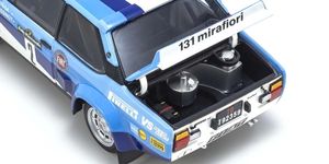 KYO08376F 1/18 Scale Fiat 131 Abarth 1981 Pian Cavallo #2 Model Diecast Car