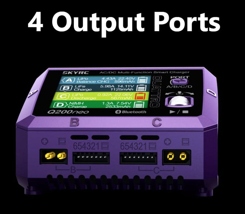 SK-100197-02 SkyRc Q200neo 4 Port-Independent Charger