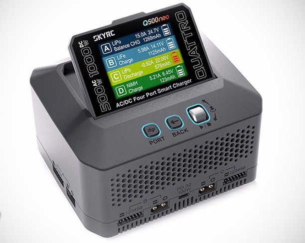 SK-100232-01 SkyRC Q500neo AC/DC Four Port Smart Charger