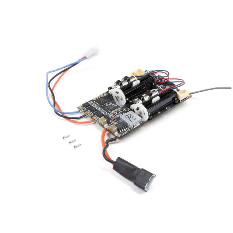SPM-1090 Flight Controller 4-Channel Receiver / ESC Long Throw Servos: