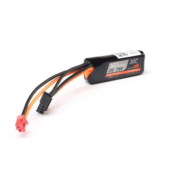 SPMX-1122 Spektrum 7.4V 160mAh 2S 30C LiPo Battery: PH2.0