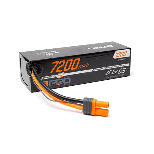 SPMX726S120 Spektrum 22.2V 7200mAh 6S 120C Smart PRO G2 LiPo IC5