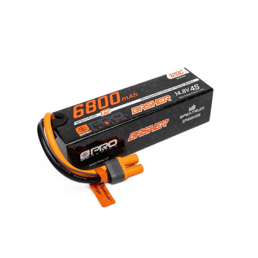 SPMXB4S68 Spektrum 6800mAh 4S 14.8V Smart Pro Basher LiPo 120C IC5