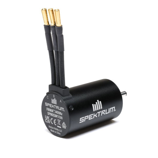 SPMXSM5500 Spektrum Firma 3650 3400Kv 4 Pole Sensorless Motor: 5mm