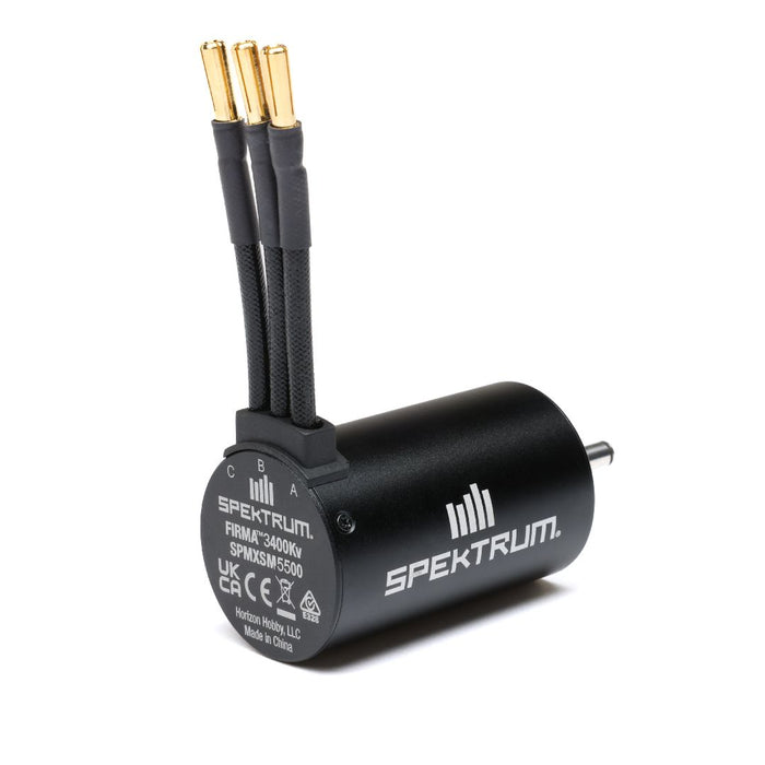 SPMXSM5500 Spektrum Firma 3650 3400Kv 4 Pole Sensorless Motor: 5mm