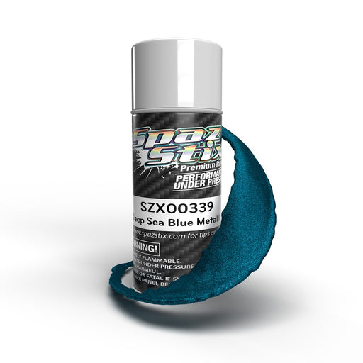 SZX00339 Deep Sea Blue Metallic Aerosol Paint, 3.5oz Can