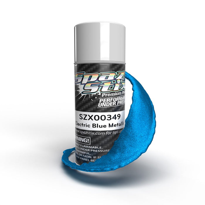 SZX00349 Electric Blue Metallic Aerosol Paint, 3.5oz Can
