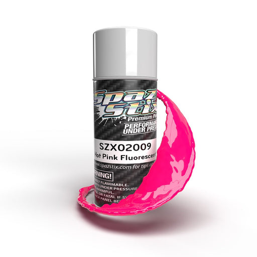 SZX02009 Hot Pink Fluorescent Aerosol Paint, 3.5oz Can