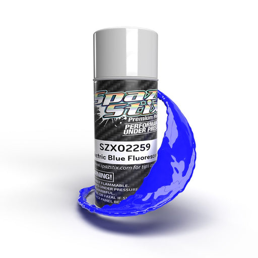 SZX02259 Electric Blue Fluorescent Aerosol Paint, 3.5oz Can
