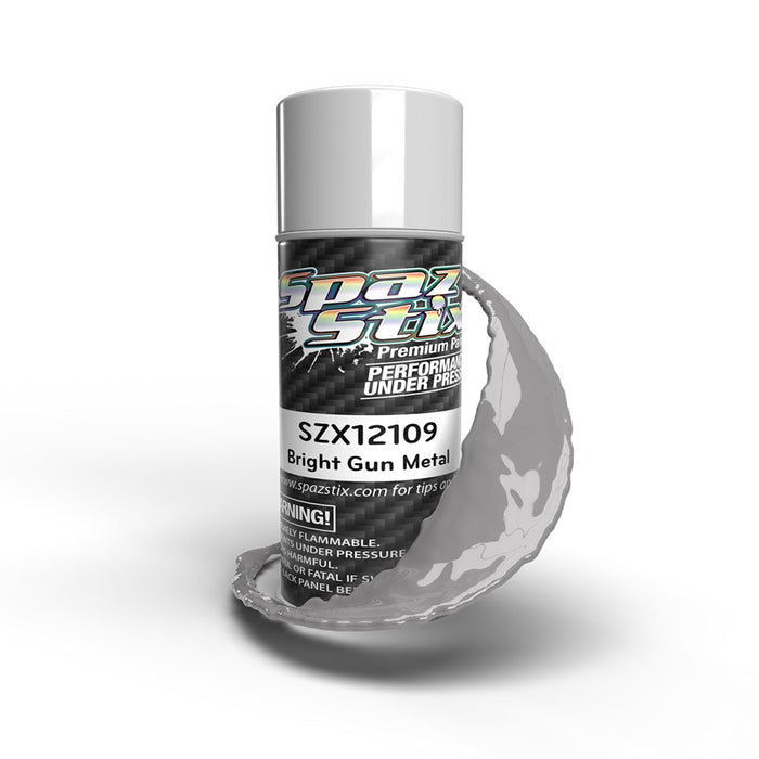 SZX12109 Bright Gunmetal Aerosol Paint, 3.5oz Can