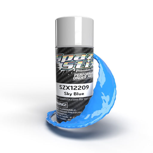 SZX12209 Solid Sky Blue Aerosol Paint, 3.5oz Can