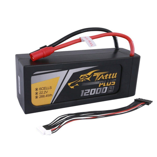 TAA12K6SP15AX Tattu Plus 2.0 12000mAh 22.2V 15C 6S1P Lipo Smart Battery Pack