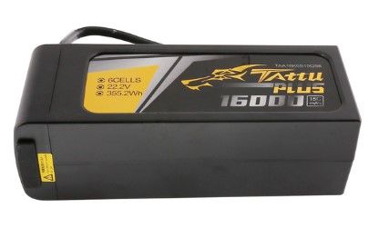 TAA16K6S15QS8 Tattu Plus 16000mAh 6S 22.2V 15C LiPo Battery Pack with QS8(New)