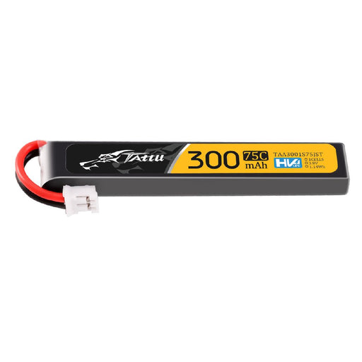 TAA3001S75JST Tattu 300mAh 1S 75C 3.8V Lipo Battery Pack with JST-PHR Plug