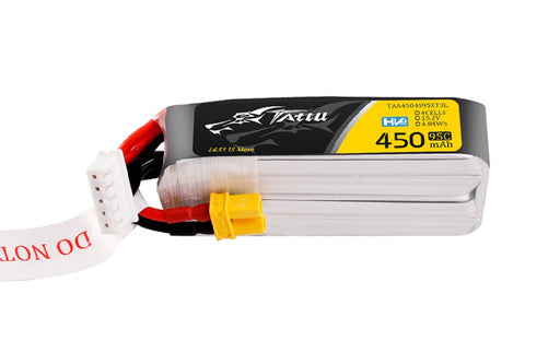 TAA4504S95XT3L Tattu 450mAh 4S 95C 15.2V HV Lipo with XT30 Plug - Long Size