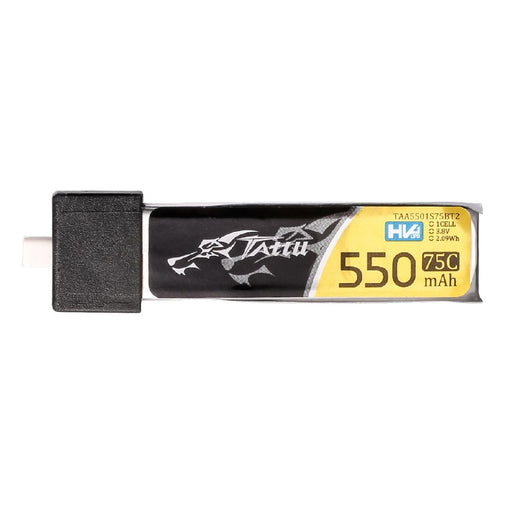 TAA5501S75BT2 Tattu 1S 550mAh 75C 3.8V HV Lipo with BT 2.0 Plug (5pcs)