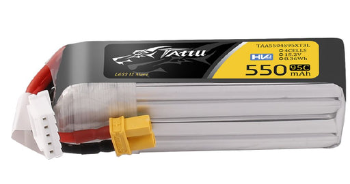 TAA5504S95XT3L Tattu 550mAh 4S 95C 15.2V HV Lipo Long Pack with XT30 Plug