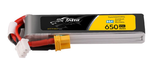 TAA6502S95XT3L Tattu 650mAh 2S 95C 7.6V HV Lipo Long Pack with XT30 Plug