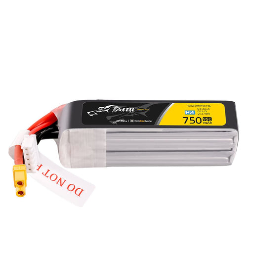 TAA7504S95XT3L Tattu 750mAh 4S 95C 15.2V R-Line HV Lipo with XT30 Plug