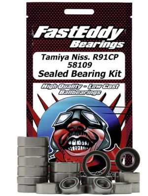 TFE9980 Fast Eddy Tamiya Niss. R91CP 58109 Sealed Bearing Kit