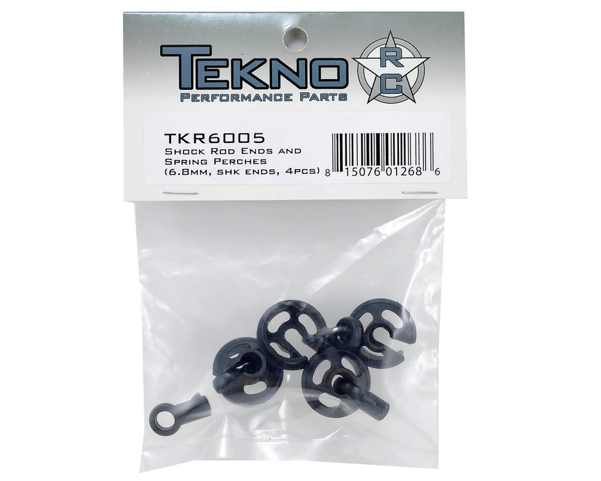 TKR6005 Tekno RC Shock Rod End & Spring Cup Set (4)