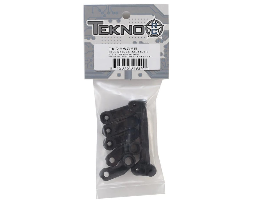 TKR6526B Bell Cranks, Servo Horns, Ackerman Plate (revised, requires TKR6519B)