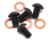 TLR5066 Bleeder Shock Cap Screw & Washers(4), 22/22T