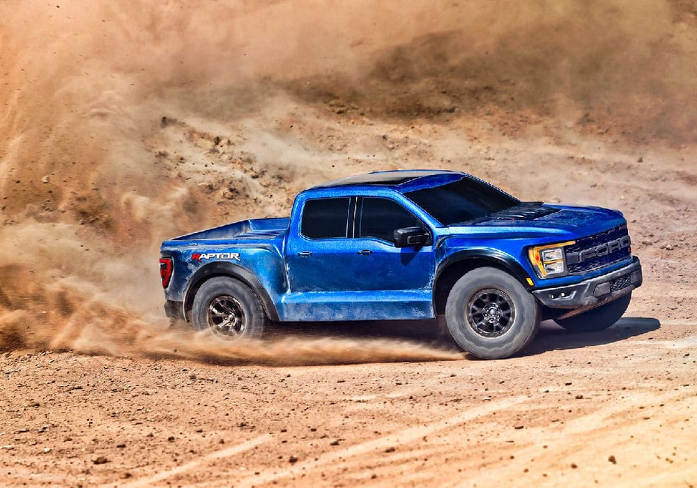 TRA101076-4BLUE Traxxas Ford Raptor R - Metallic Blue **Sold Separately YOU will need this part #TRA2970-3S   to run this truck