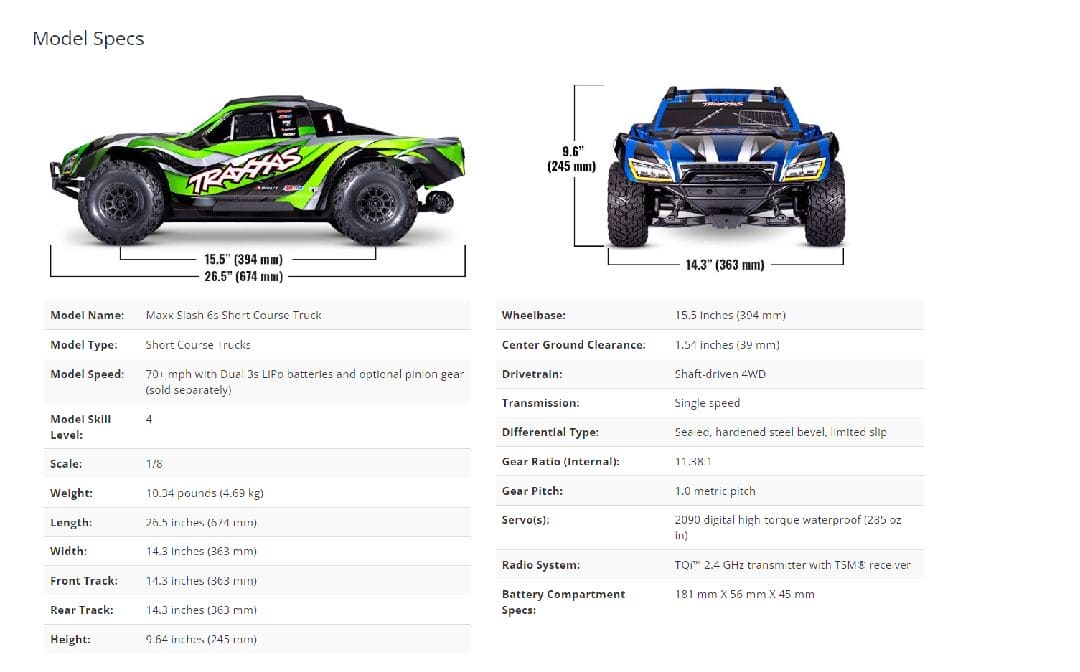 TRA102076-4BLUE Traxxas Maxx Slash 1/8 4WD Brushless Short Course Truck - Blue  ***Recommended Battery and Charger Completer Pack part # TRA2990 TO RUN THIS TRUCK