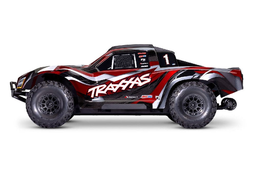 TRA102076-4RED Traxxas Maxx Slash 1/8 4WD Brushless Short Course Truck-Red *** Recommended Battery and Charger Completer Pack part # TRA2990 TO RUN THIS TRUCK