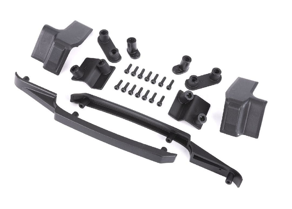 TRA10224 Traxxas Body reinforcement set, black/ skid pads (roof)
