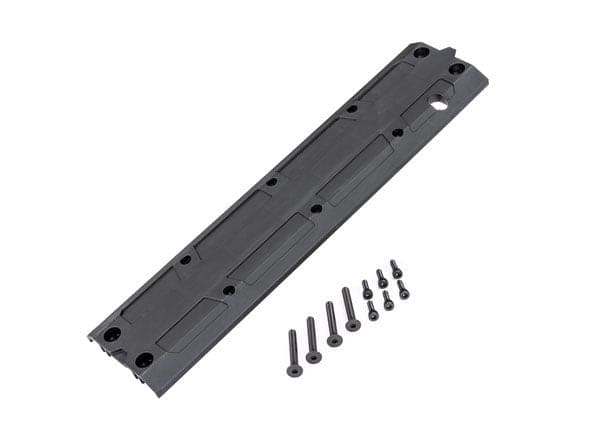 TRA10245 Traxxas Skidplate, center/ 4x30 CCS (4)/ 3x10 CS (4)